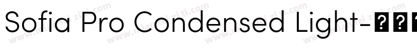 Sofia Pro Condensed Light字体转换